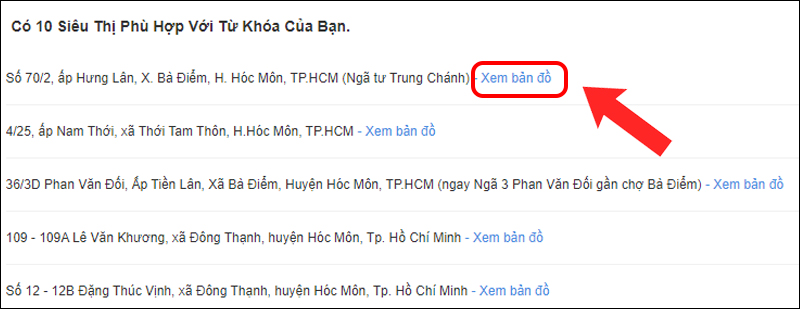 Nhấn Xem bản đồ